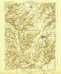 Rushville 1926 topographic map thumbnail