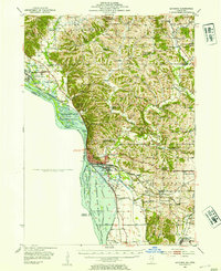 Savanna 1952 topographic map thumbnail