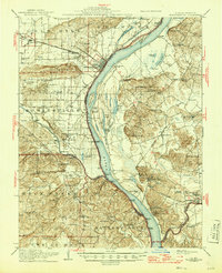 Shawneetown 1916 topographic map thumbnail