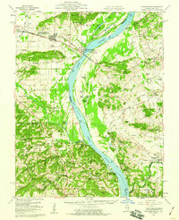 Shawneetown 1959 topographic map thumbnail