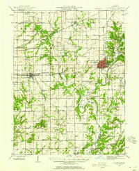 Shelbyville 1942 topographic map thumbnail
