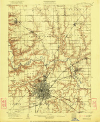 Springfield 1907 topographic map preview