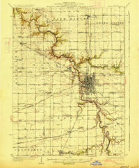 Streator 1927 topographic map thumbnail