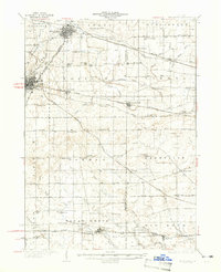 Sycamore 1937 topographic map preview