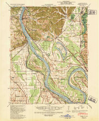 Thebes 1939 topographic map thumbnail