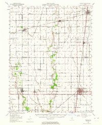 Tuscola 1950 topographic map thumbnail