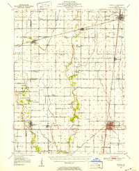 Tuscola 1950 topographic map thumbnail