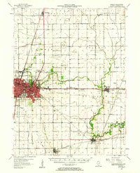 Urbana 1957 topographic map thumbnail