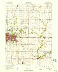 Urbana 1957 topographic map thumbnail
