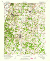 Waterloo 1955 topographic map thumbnail