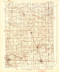 Watseka 1939 topographic map thumbnail