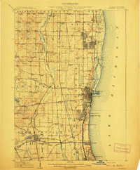 Waukegan 1908 topographic map thumbnail