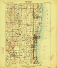 Waukegan 1908 topographic map thumbnail