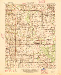 Wayne City 1947 topographic map thumbnail