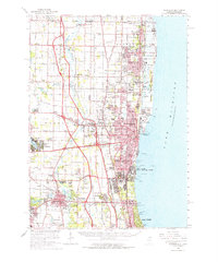 Waukegan 1960 topographic map thumbnail