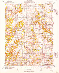 Xenia 1952 topographic map thumbnail