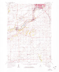 Yorkville 1954 topographic map preview