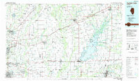 Carlyle Lake topographic map thumbnail