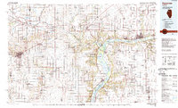 Kewanee 1985 topographic map thumbnail