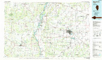 Meredosia 1985 topographic map thumbnail
