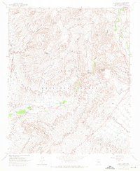 Adams Mesa 1964 topographic map thumbnail