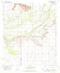 Agua Caliente 1965 topographic map thumbnail