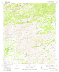 Agua Caliente Hill 1981 topographic map thumbnail