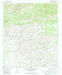 Agua Caliente Hill 1981 topographic map thumbnail