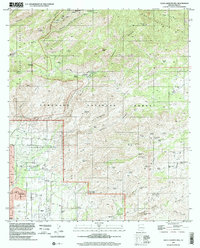 Agua Caliente Hill 1996 topographic map thumbnail