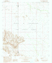 Aguila Mountains NE 1990 topographic map thumbnail