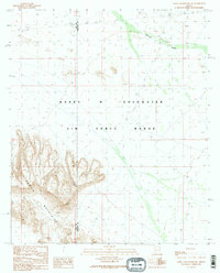 Aguila Mountains NE 1990 topographic map thumbnail