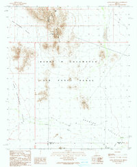 Aguila Mountains SE 1990 topographic map thumbnail