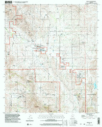 Arivaca 1996 topographic map thumbnail