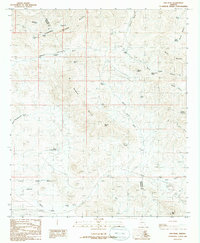 Ash Peak 1986 topographic map thumbnail