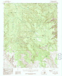 Aztec Peak 1986 topographic map thumbnail