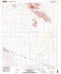 Bailey Peak 1996 topographic map thumbnail