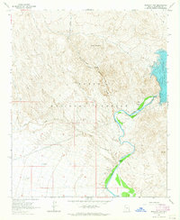 Bartlett Dam 1964 topographic map thumbnail