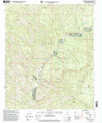 Bear Mountain 1997 topographic map thumbnail