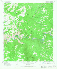 Beckers Butte 1966 topographic map thumbnail