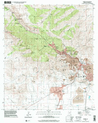Bisbee 1996 topographic map thumbnail