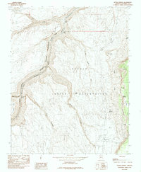 Bitter Springs 1985 topographic map thumbnail