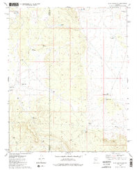 Blye Canyon SE 1980 topographic map thumbnail