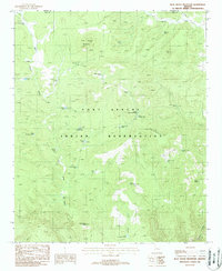 Blue House Mountain 1988 topographic map thumbnail