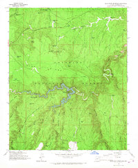 Blue Ridge Reservoir 1965 topographic map thumbnail