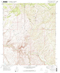 Booger Canyon 1972 topographic map thumbnail