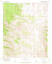 Bottleneck Wash 1968 topographic map thumbnail