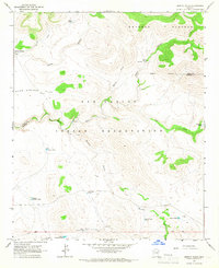 Bronco Gulch 1966 topographic map thumbnail