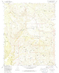 Buckhead Mesa 1973 topographic map thumbnail
