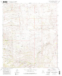 Buehman Canyon 1981 topographic map thumbnail