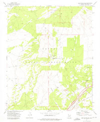 Burntwater Wash 1971 topographic map thumbnail